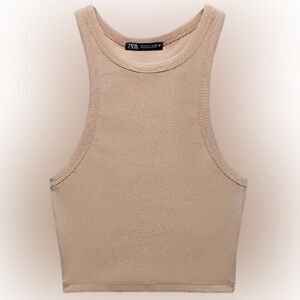 Zara Basic Rib Tank Top